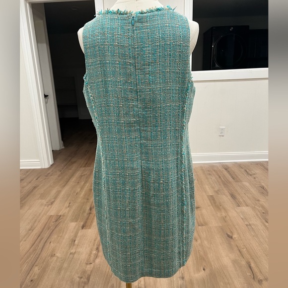 Michael Michael Michael Kors Tweed Sleeveless Sheath Dress Size 12 - Picture 2 of 16